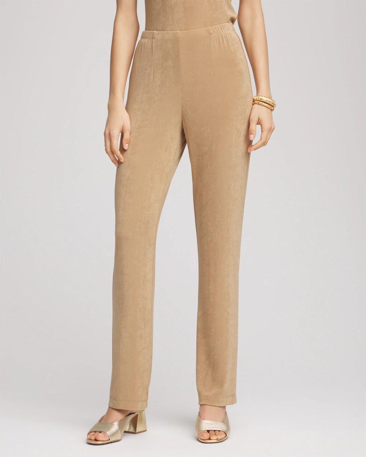 Chico's Petite Travelers Pants In Brown