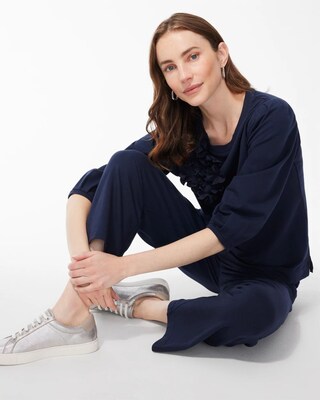 Zenergy French Terry Wide Leg Crops