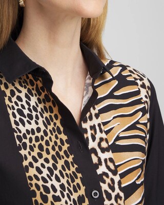 No Iron™ Mixed Animal Print Tunic click to view larger image.