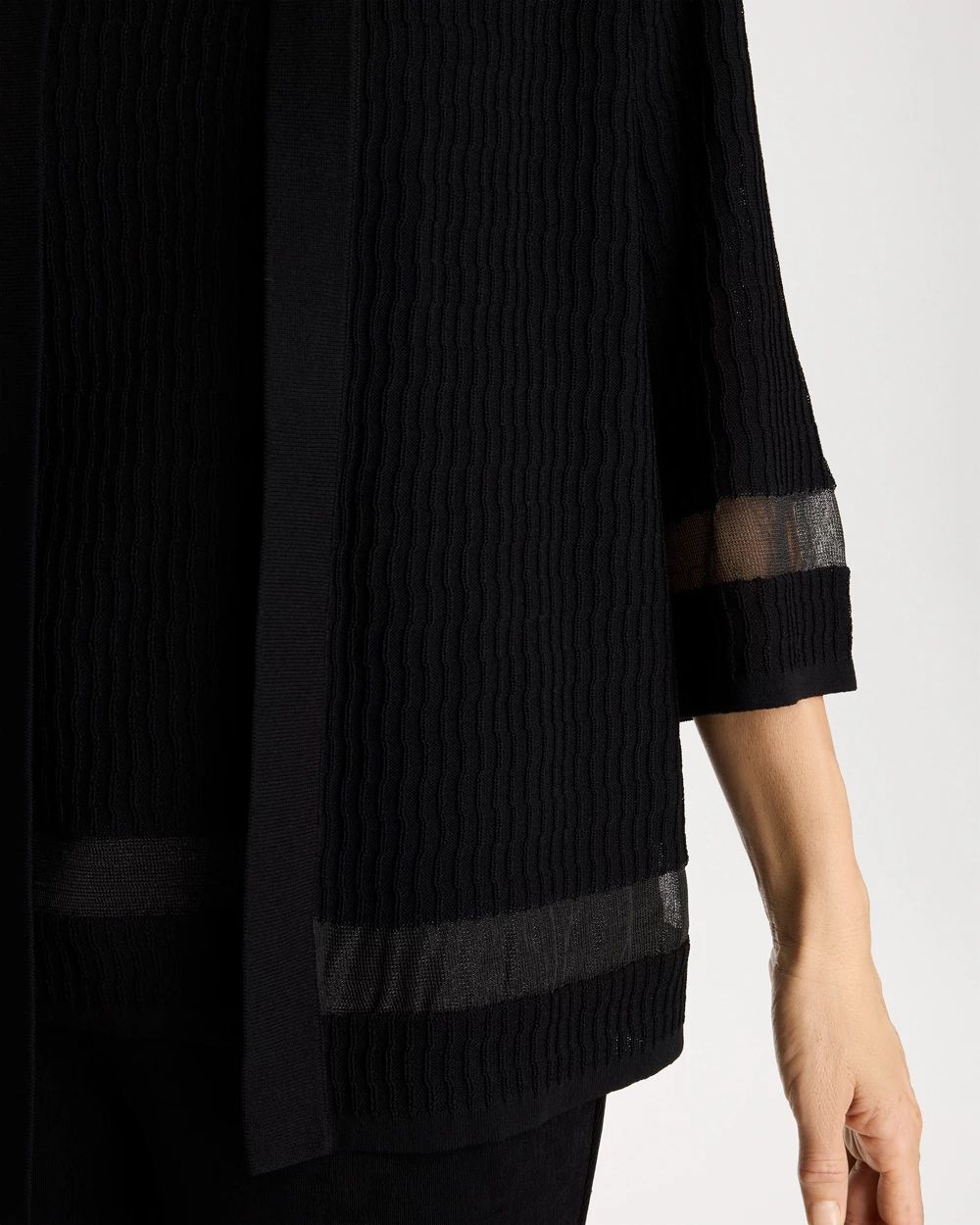 Travelers™ Sheer Stripe Cardigan click to view larger image.