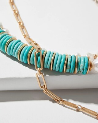 Convertible Mother of Pearl Necklace