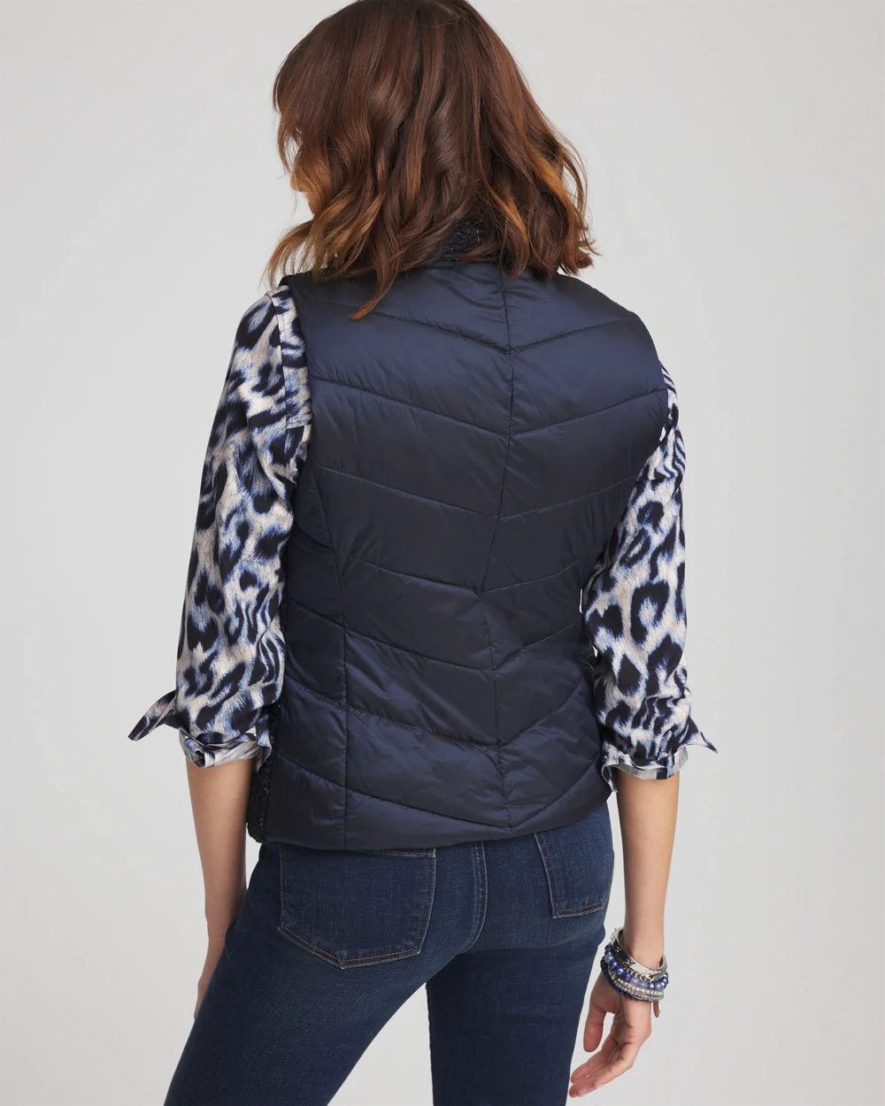 Quilted Faux Fur Vest