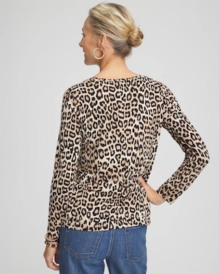 Animal Print Touch of Cool™ Layering Tee click to view larger image.