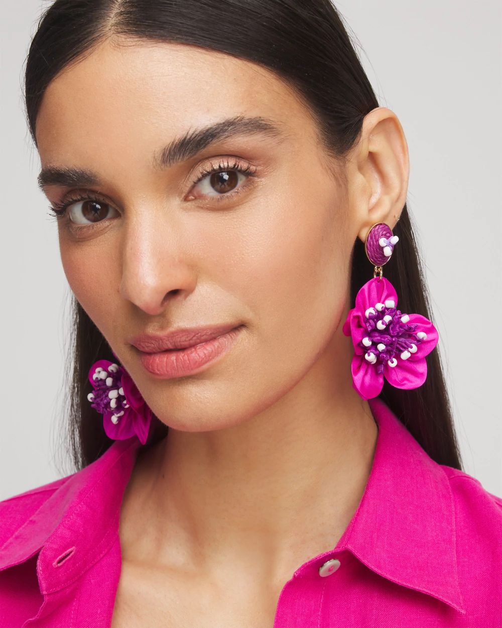 No Droop® Silk Flower Earrings