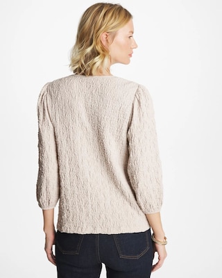 Textured Feminine Tee click to view larger image.