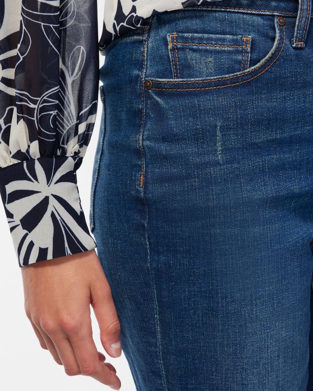 High Rise Straight Leg Jeans