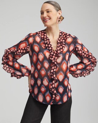 Jacquard Ikat Blouse