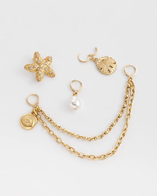 Golden Sea Shoe Charm Set click to view larger image.