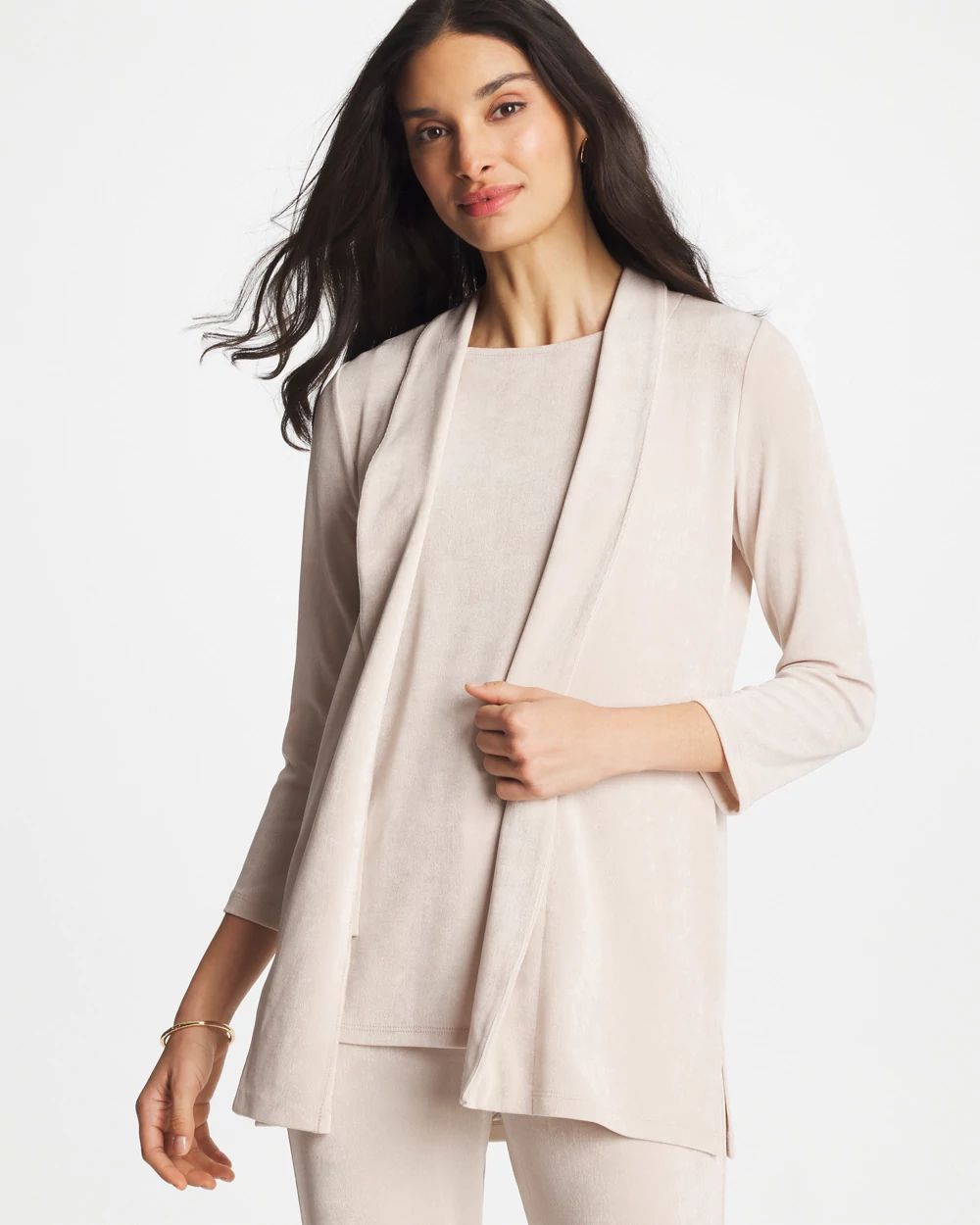 Travelers™ Long Knit Jacket click to view larger image.