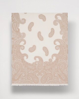 Paisley Jacquard Oblong Scarf click to view larger image.