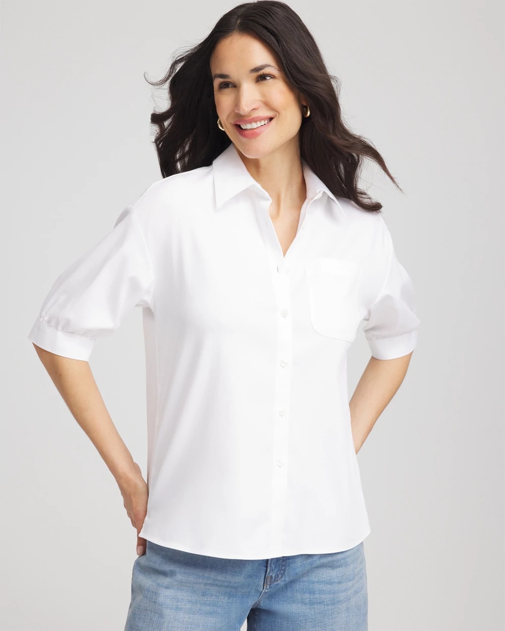 No Iron™ Short-Sleeved Shirt, photo 1 of 6