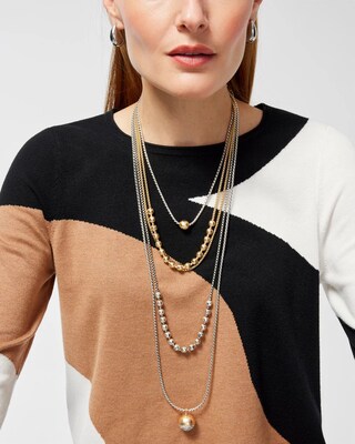 Mixed Metal Convertible Necklace