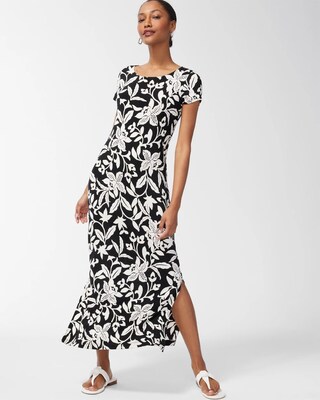 Travelers Floral Print Cap Sleeve Dress