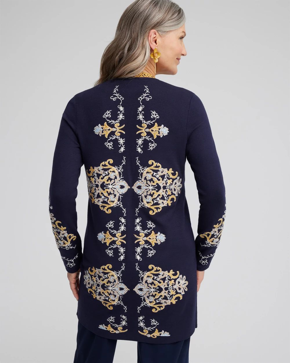 Embroidered Cardigan