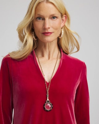 Hand Monocle Pendant Necklace click to view larger image.