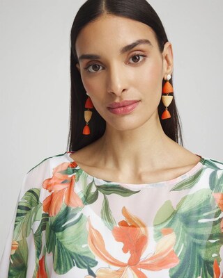 No Droop™ Abstract Fish Drop Earrings