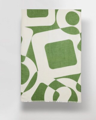 Modern Print Oblong Scarf