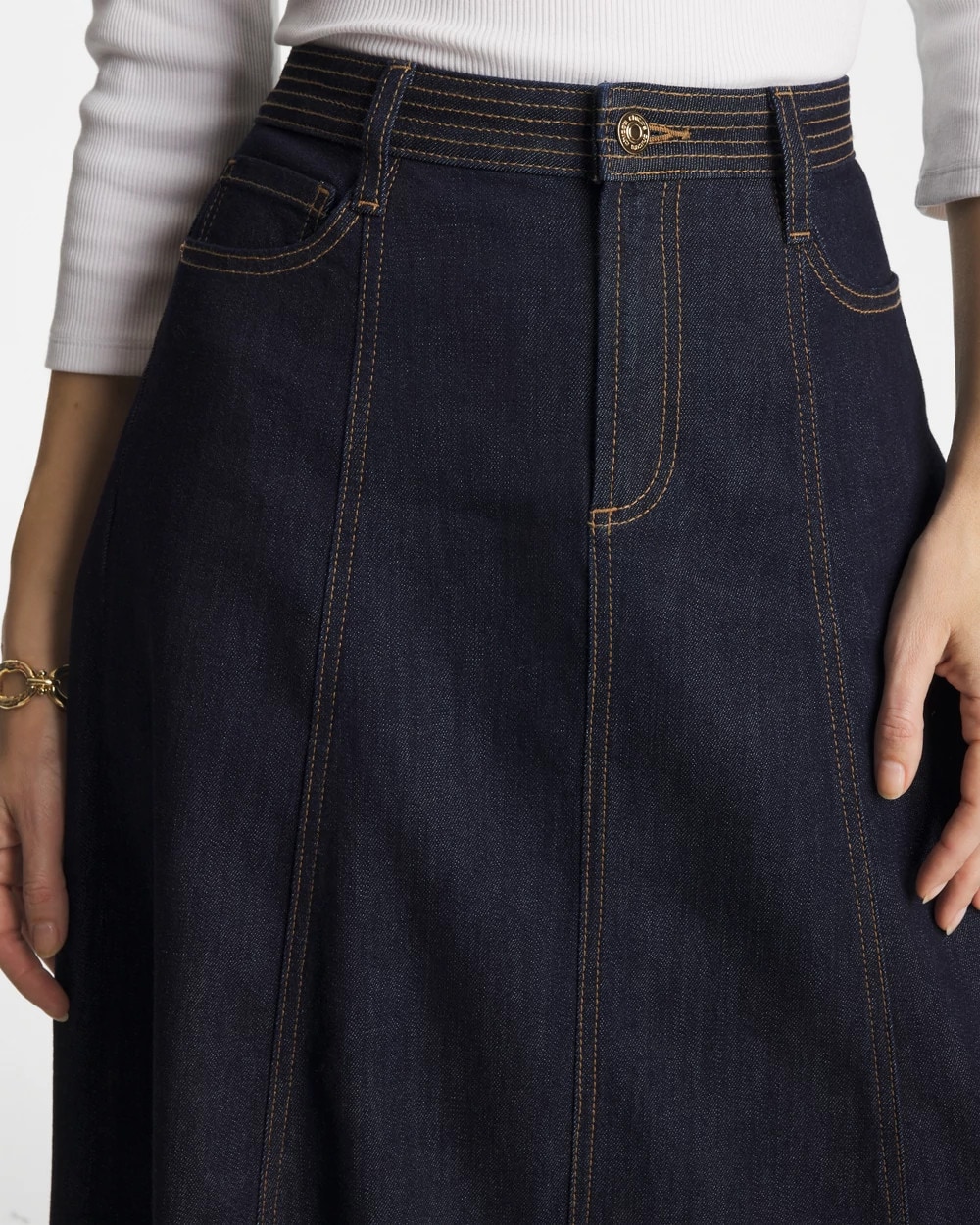 Trapunto Stitch Skirt