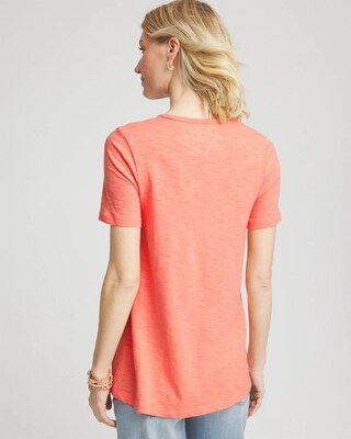 Slub V-Neck Tee click to view larger image.