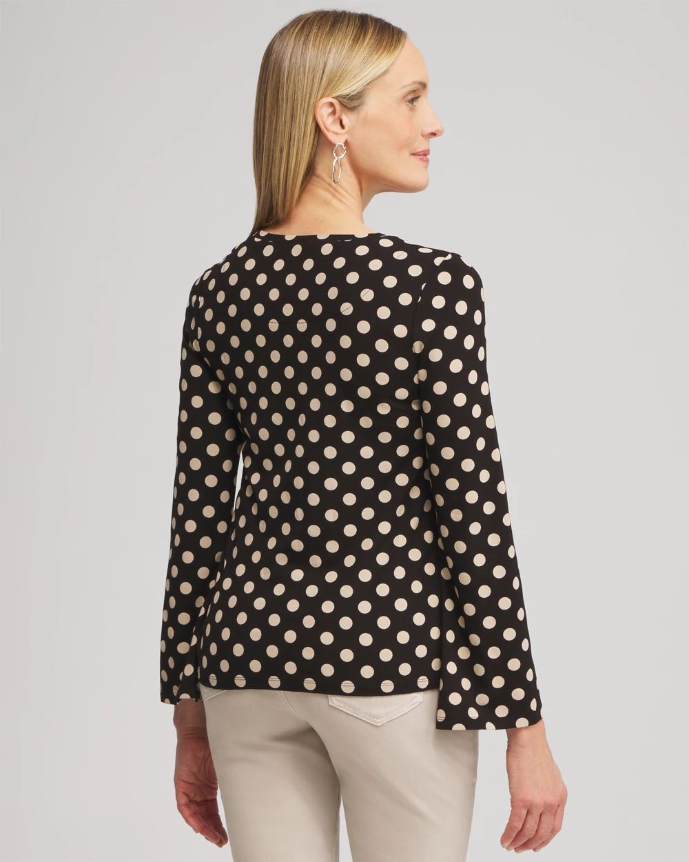 Touch of Cool™ Polka Dot Flare Tee