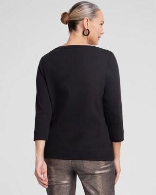 3/4 Sleeve V-Neck Tee click to view larger image.