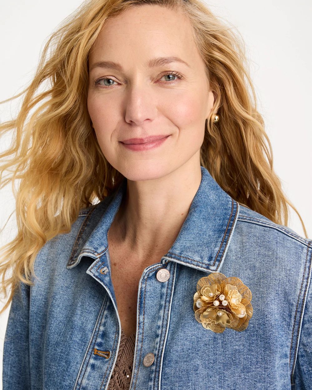 Filigree Flower Brooch click to view larger image.