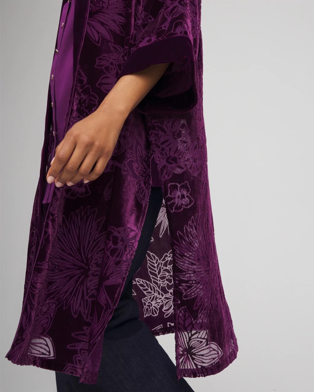 Floral Burnout Kimono