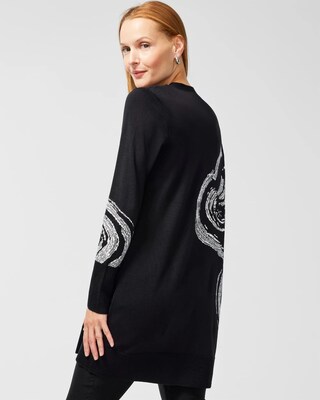 Swirl Midi Cardigan Sweater