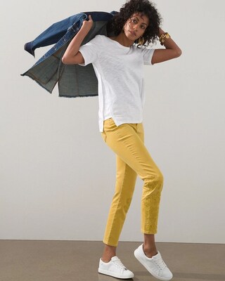 Cotton Slub Side Vent Tee