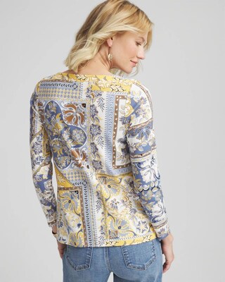 Stretch Cotton Boatneck Tunic click to view larger image.