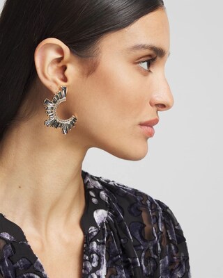 No Droop™ Front to Back Embellished Earrings
