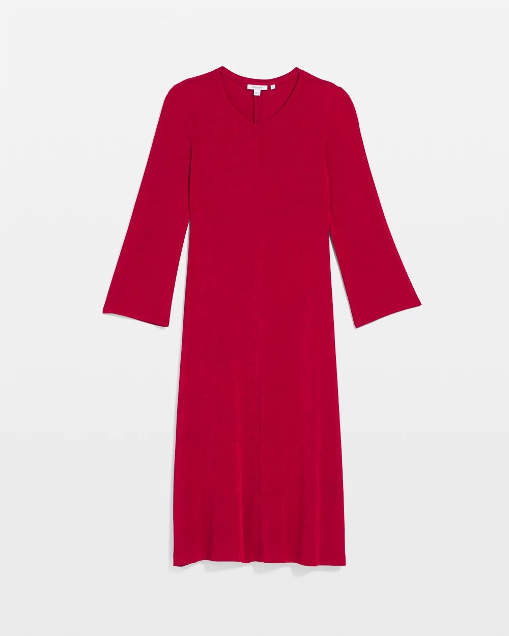 Travelers™ High V-Neck Bell Sleeve Dress
