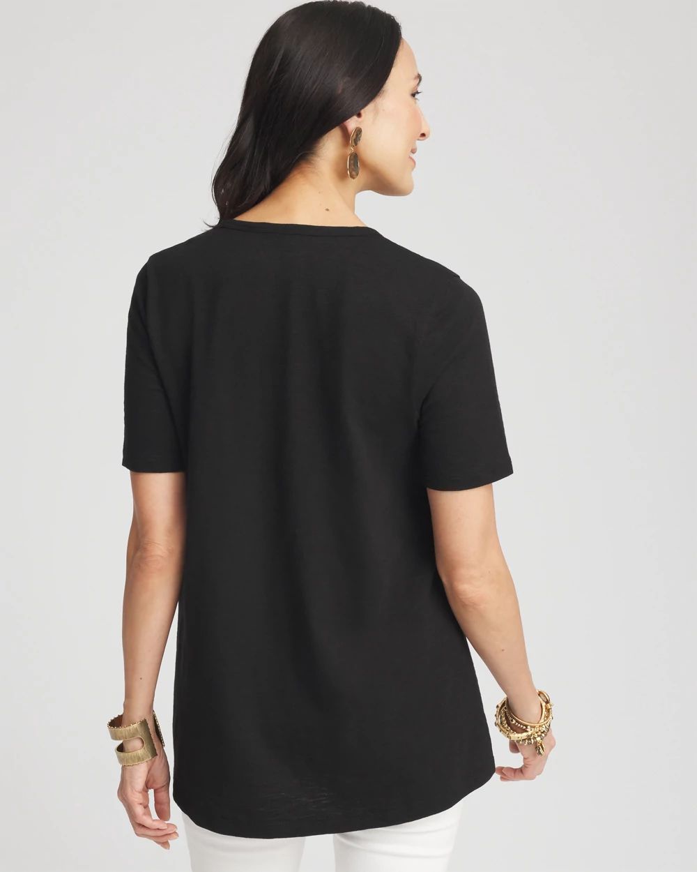 Slub V-Neck Tee click to view larger image.