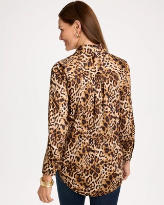 Sumptuous Satin Prestige Splitneck Tunic click to view larger image.
