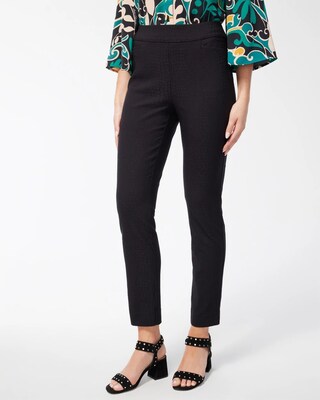 Brigitte Reptile Jacquard Ankle Pants