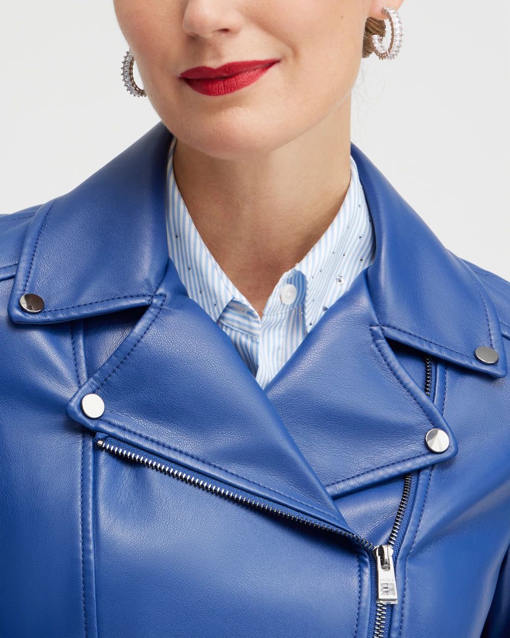 Faux Leather Moto Jacket
