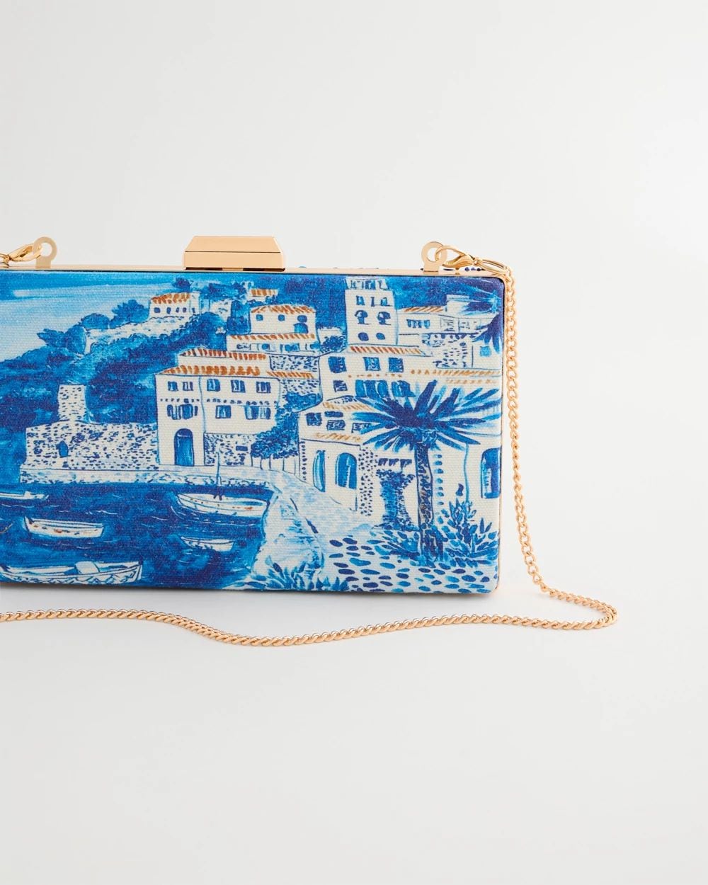 Embellished Cotton Seaside Clutch click to view larger image.