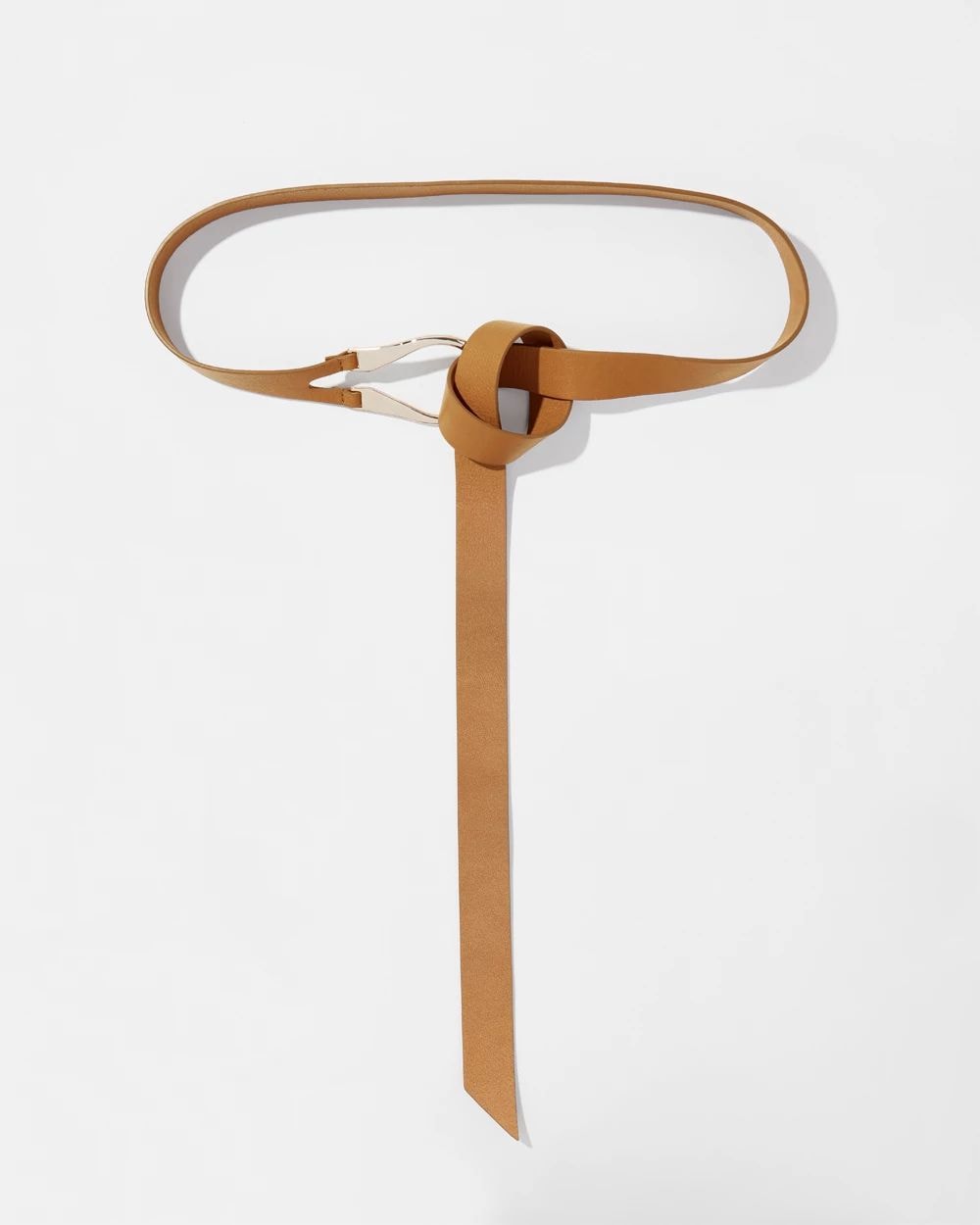 Leather Single Strap Tie Belt