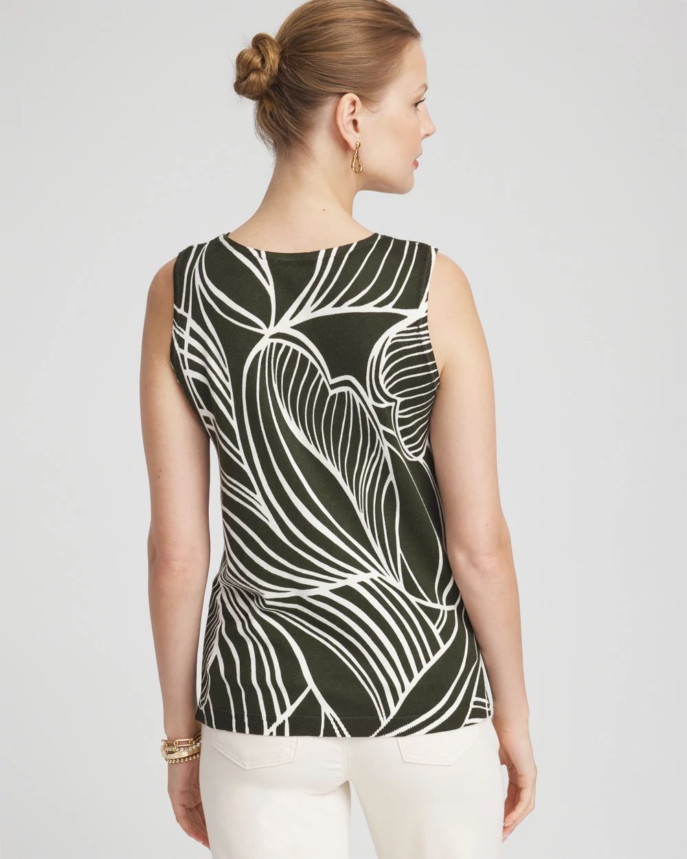 Leaf V-neck Sweater Tank
