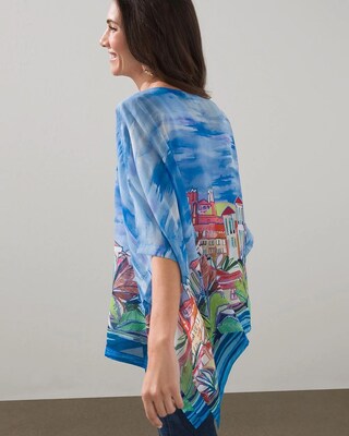 Mediterranean Coast Sheer Poncho