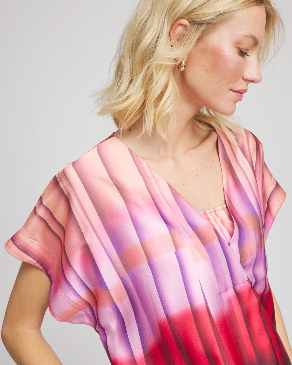 Gottex Golden Hour V-Neck Cover Up Dress