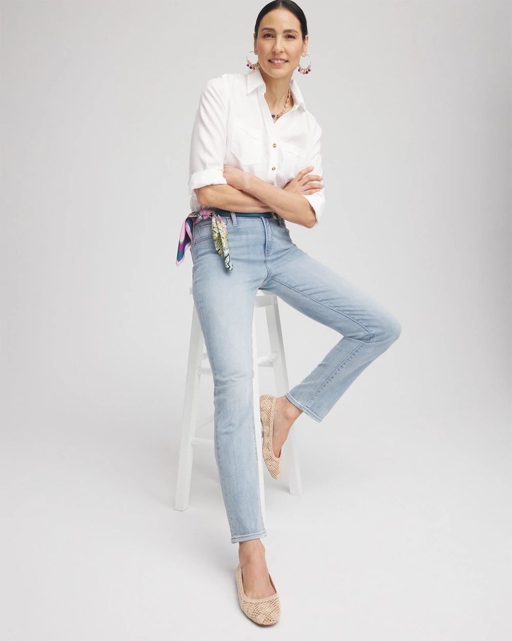 So Slimming Girlfriend Ankle Jeans