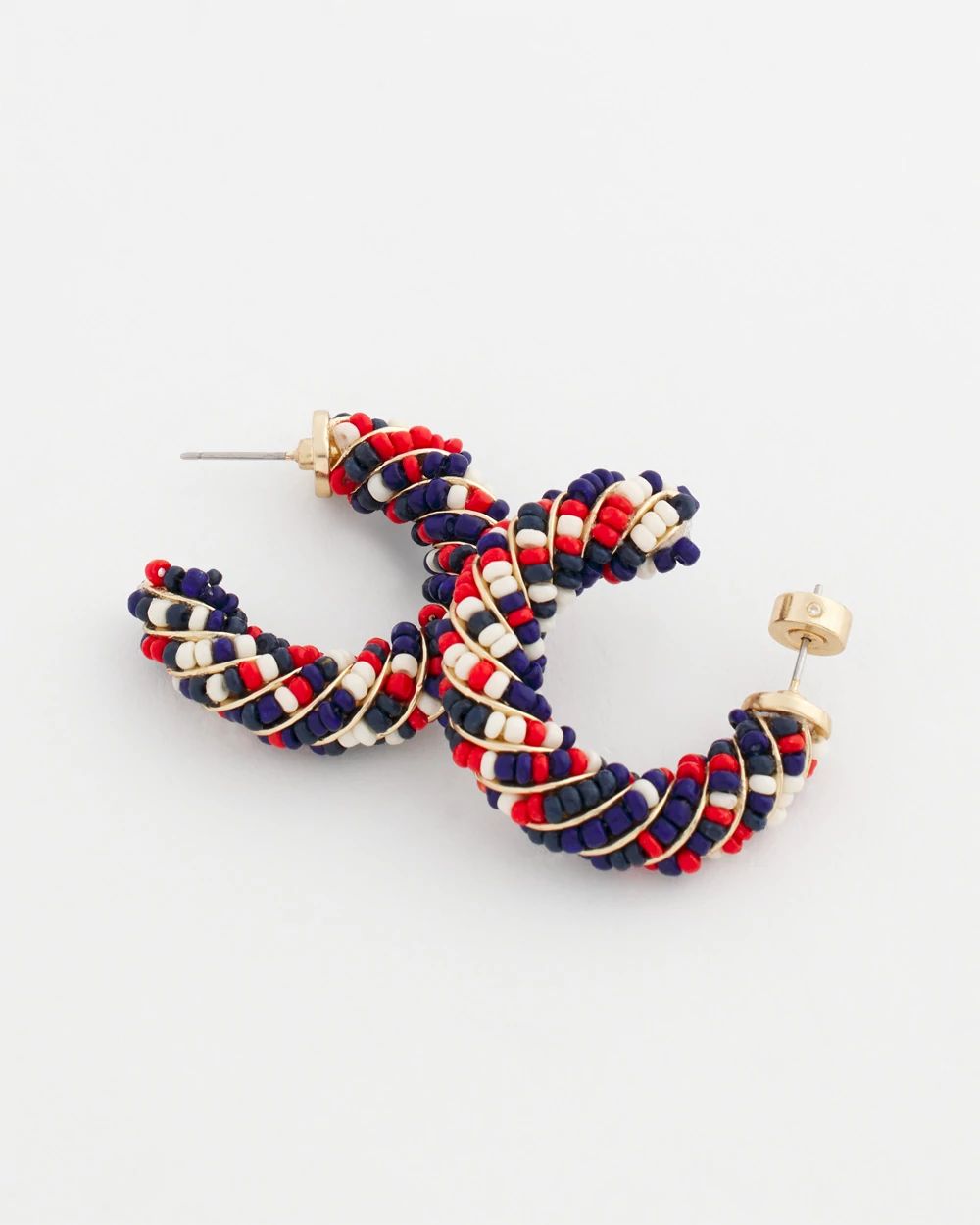 No Droop® Seed Bead Hoop Earrings