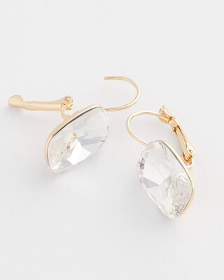 No Droop™ Clear Drop Earrings