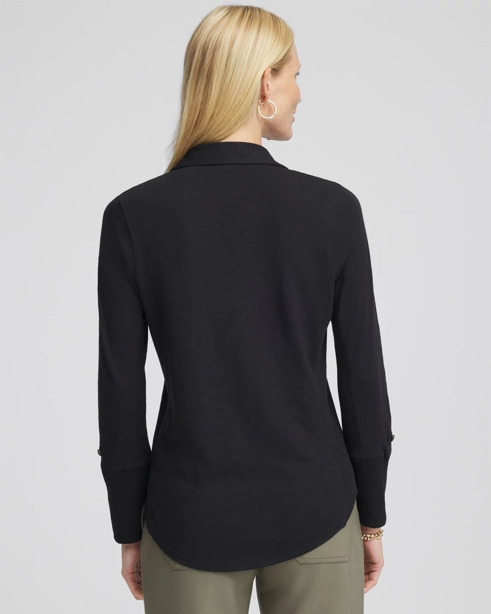 Collared Henley Shirt click to view larger image.