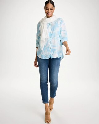 Tie-Dye No Iron Linen Shirt click to view larger image.