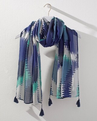 Geometric Print Oblong Scarf