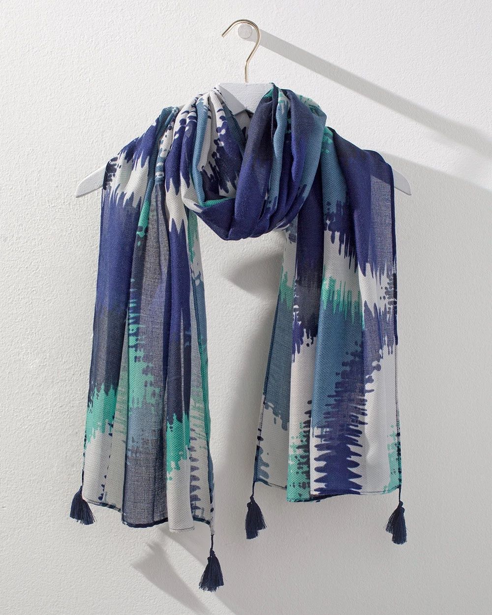 Geometric Print Oblong Scarf