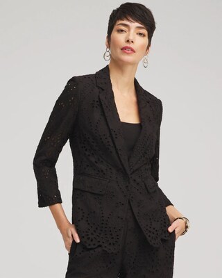 Eyelet Blazer