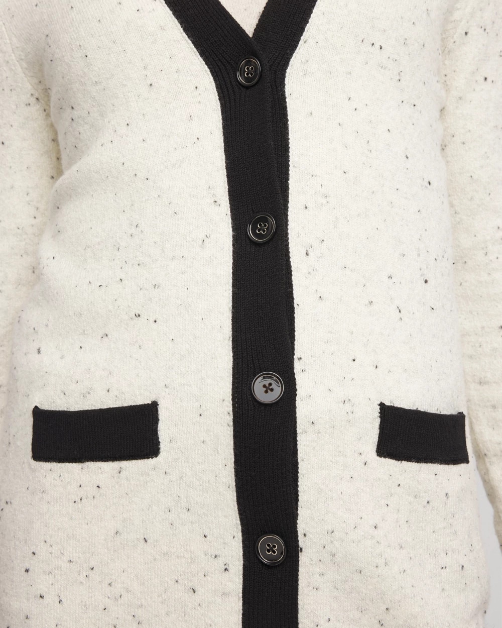 Tipped Lady Jacket Cardigan